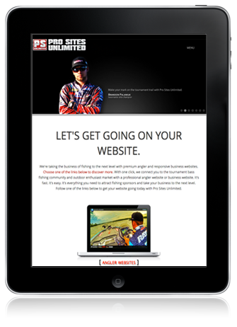 Responsive Angler Websites powered by Pro Sites Unlimited